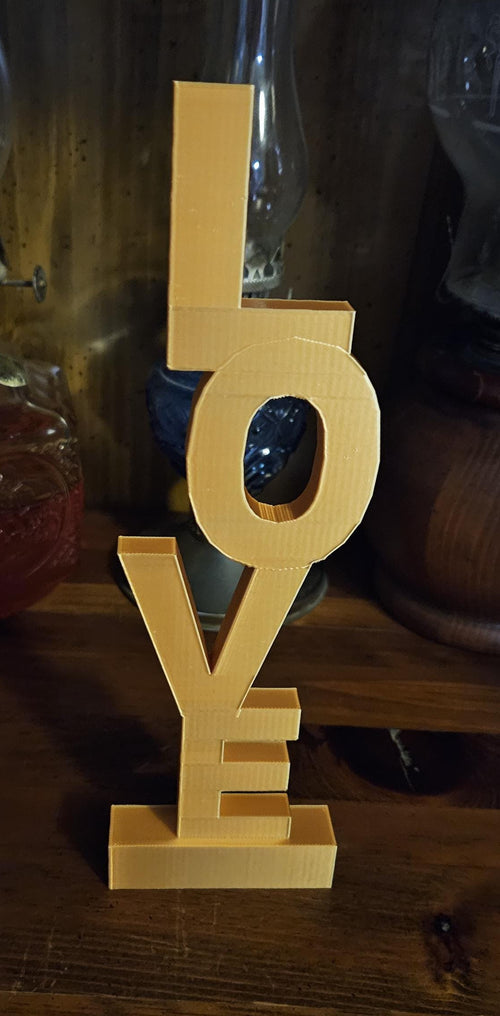 Plastic Love Stacked Shelf Sign