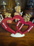 Personalized Intertwined Heart Stand